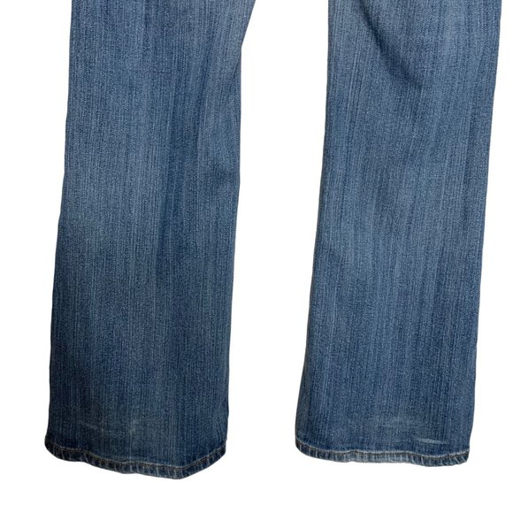 Seven Blue Jeans Flare Leg Low Rise Cotton Stretch Denim Pants Women's Size 28 - Picture 7 of 7